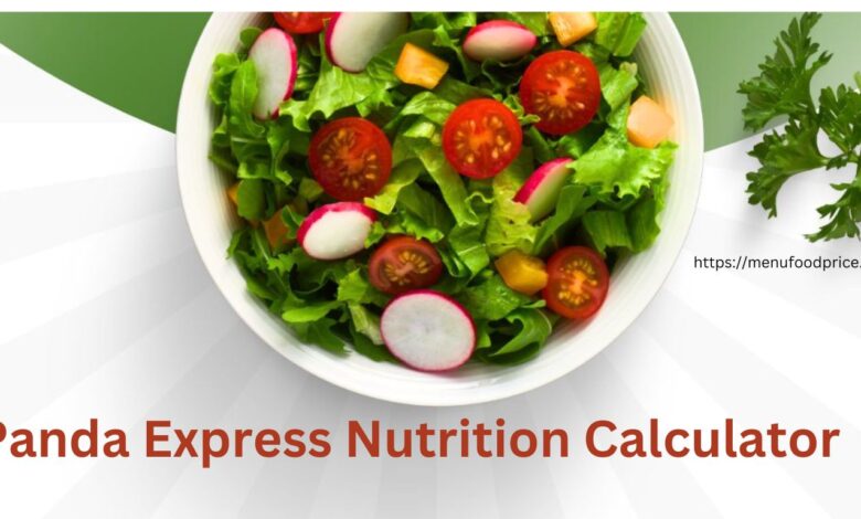 Panda Express Nutrition Calculator